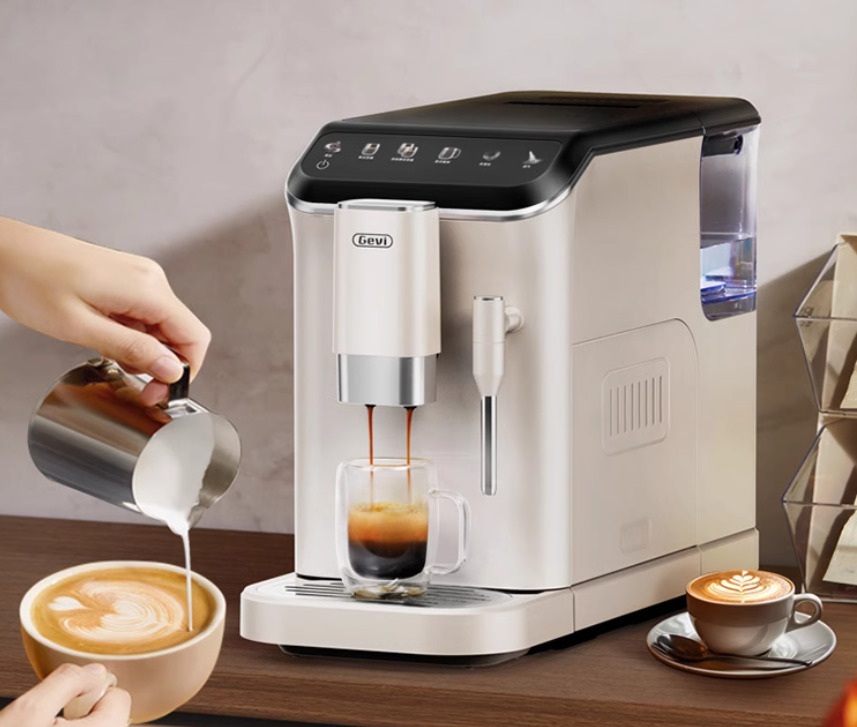 Gevi全自动咖啡机小型家用美式意式办公室研磨一体机